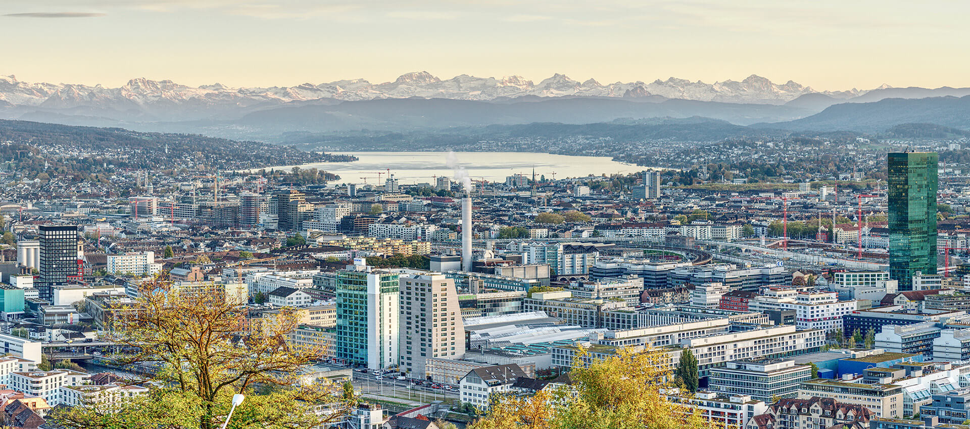 Luftbildaufnahme von Zürich