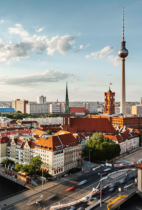 Berliner Rathaus und Fernsehturm, Deutschland